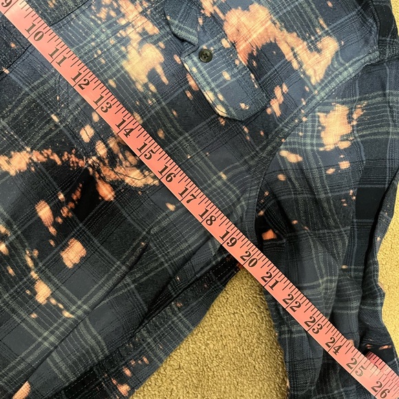 Bleached Let's Go Brandon Flannel - Picture 5 of 5